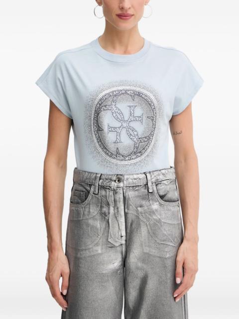 GUESS USA 4G embellished short-sleeve T-shirt
