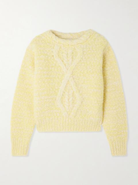 Isabel Marant Dorota Cable-knit Alpaca-blend Sweater