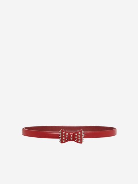 The Kooples THIN BELT WITH RED LEATHER BOW