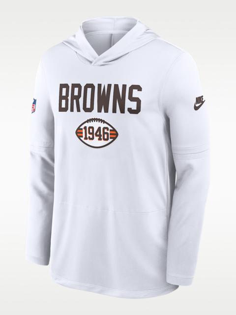 Nike Cleveland Browns Pass Accuracy Men's Nike Dri-FIT NFL Long-Sleeve Hooded Top