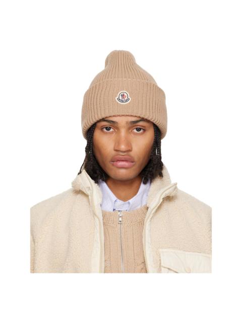 Moncler Beige Wool & Cashmere Beanie