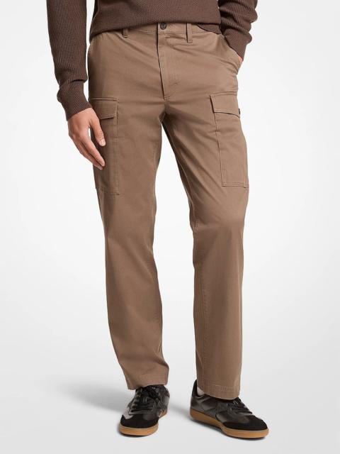MICHAEL KORS Stretch Cotton Twill Cargo Pants