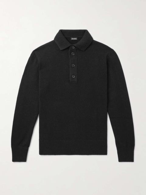 ZEGNA Slim-Fit Wool and Cashmere-Blend Polo Shirt
