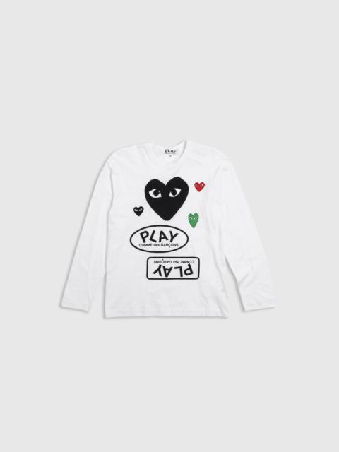 Comme des Garçons PLAY BLACK HEART LOGO L/S T-SHIRT