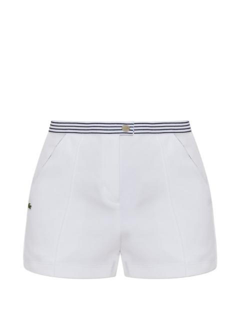 LACOSTE striped-waistband shorts