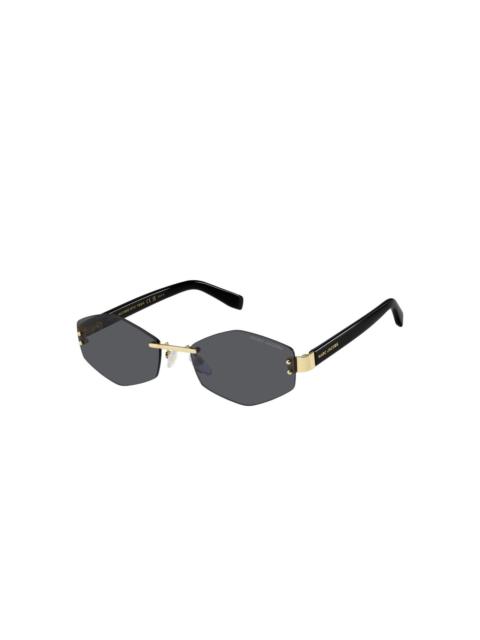 Marc Jacobs geometric-frame chain-strap sunglasses