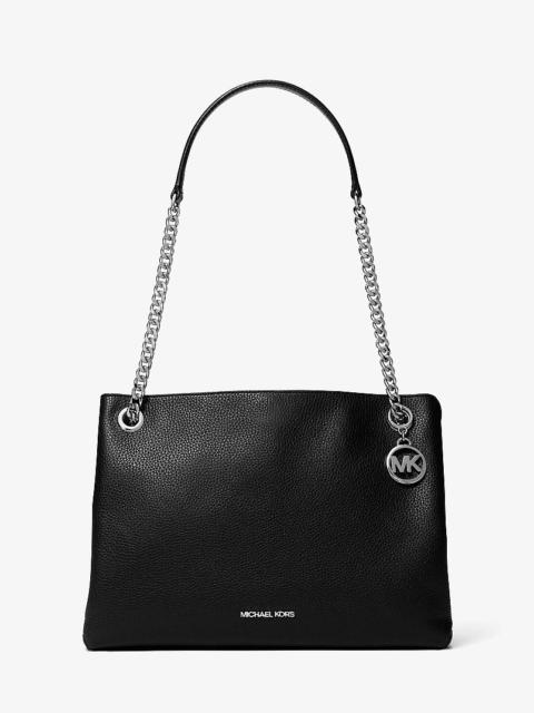 MICHAEL KORS Christina Medium Pebbled Leather Messenger Bag