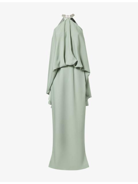 Taller Marmo Cyclades Crystal Woven Maxi Dress