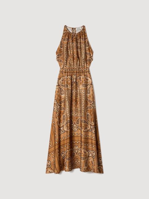 Sandro BANDANA-PRINT MAXI DRESS