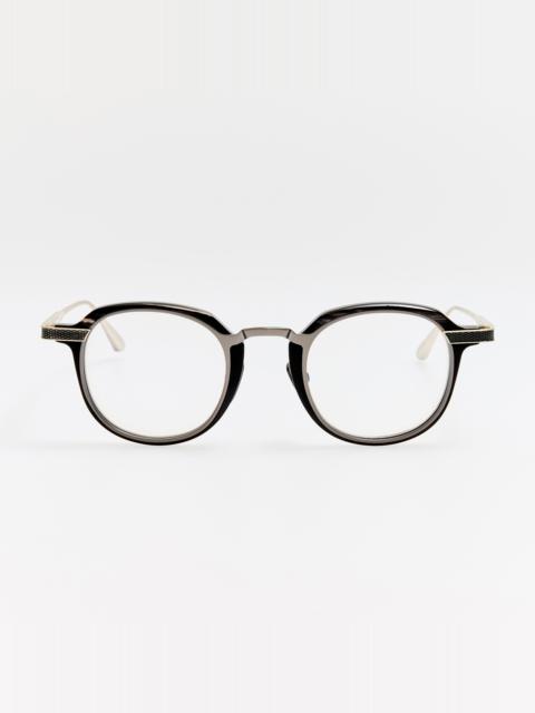 LINDA FARROW Clement Optical in Buffalo Horn and 925 Sterling Silver