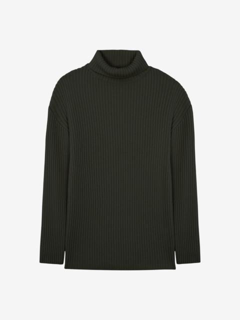 The Frankie Shop Thelma Ribbed Sweater Dress - Khaki