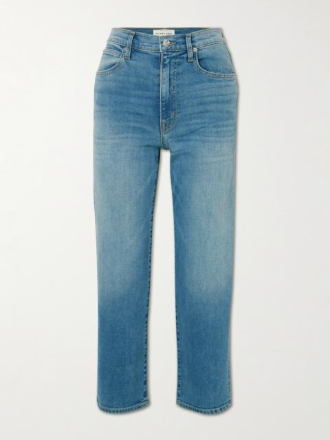 SLVRLAKE London Cropped High-rise Straight-leg Jeans