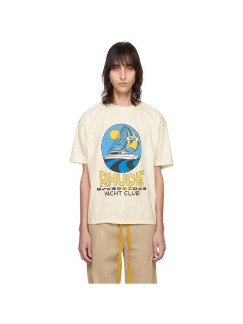 Rhude Off-White 'Yacht Club' T-Shirt