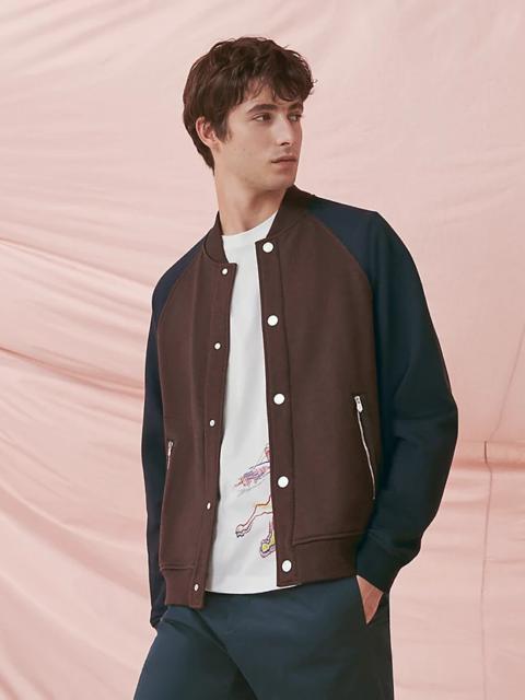 Hermès Varsity jacket with leather detail