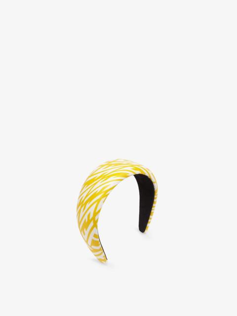 FENDI Yellow canvas hairband