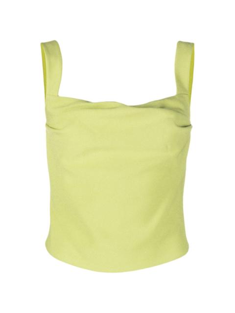 Paris Georgia Raf Singlet pleat-detailing tank top