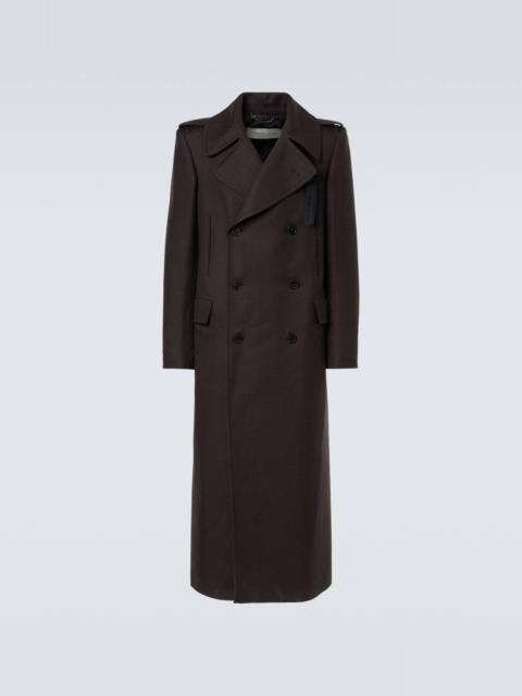 Dries Van Noten Double-breasted wool-blend coat