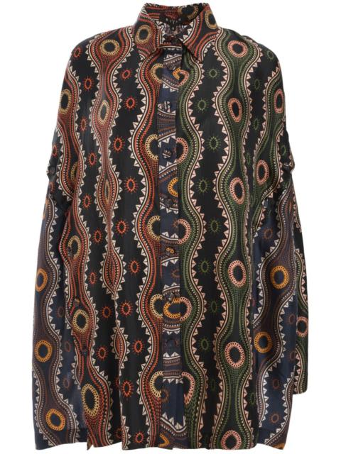 BIYAN printed silk shirt