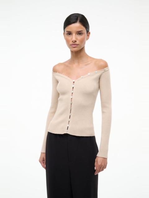STAUD KEATON SWEATER FAWN
