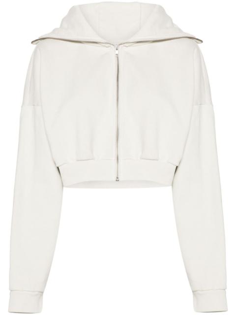entire studios cropped zipped hoodie