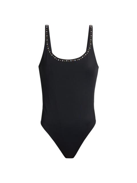 VERSACE Women's Studded One-Piece Swimsuit - Black