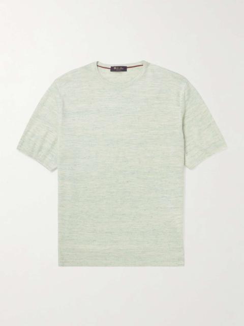 Linen and Silk-Blend T-Shirt