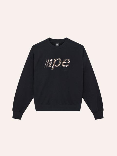 P.E NATION GLIDE 2.0 SWEAT IN BLACK & LEOPARD