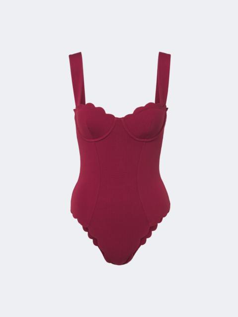 MARYSIA La Roche scalloped swimsuit