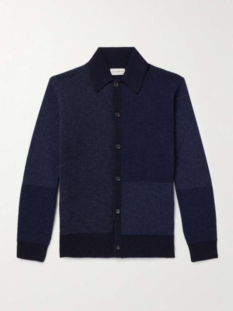 Oliver Spencer Britten Patchwork Wool Cardigan