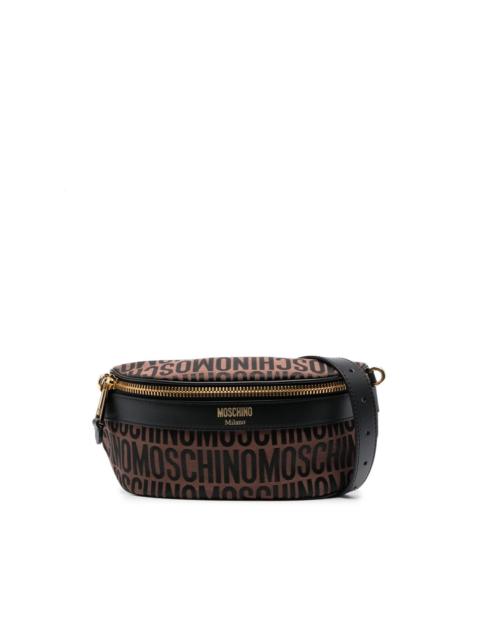 Moschino jacquard-logo motif belt bag