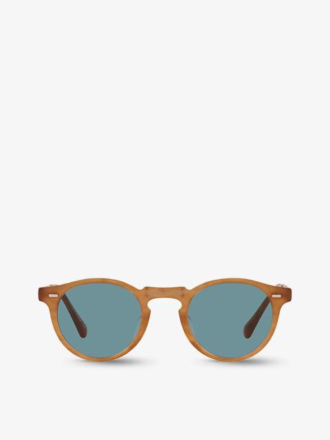 Oliver Peoples OV5456SU Gregory Peck round-frame acetate sunglasses