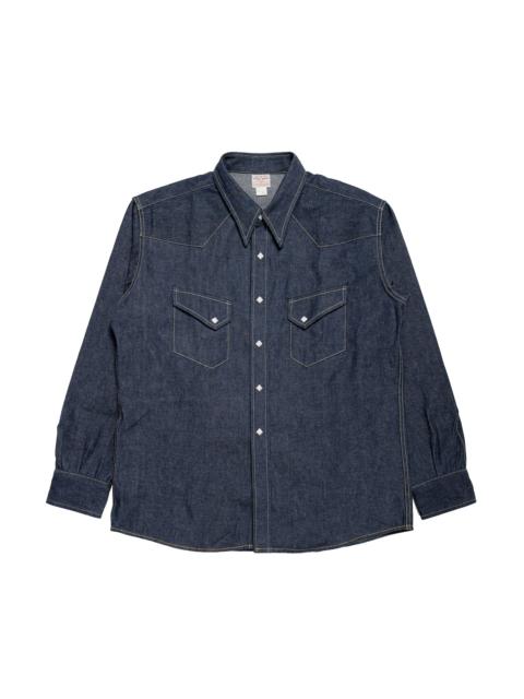 The Real McCoys MS25107 Denim Western Shirt / Ridge Slant Indigo