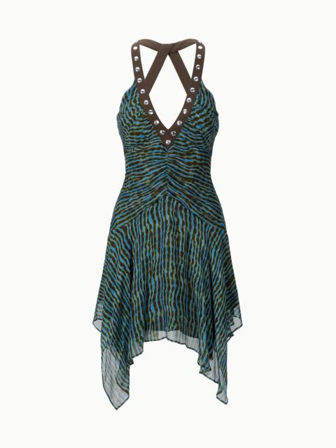 STAUD STAUD OLYMPIA DRESS TIDAL SHELL