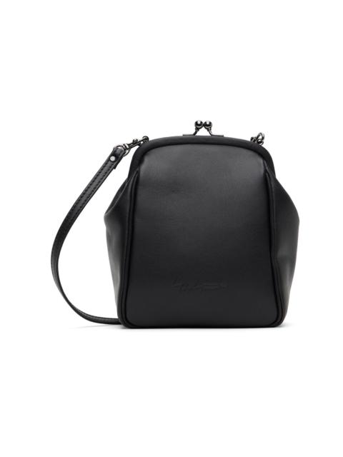 Yohji Yamamoto Black Clasp Shoulder Bag