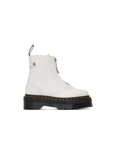 Dr. Martens White Jetta Boots