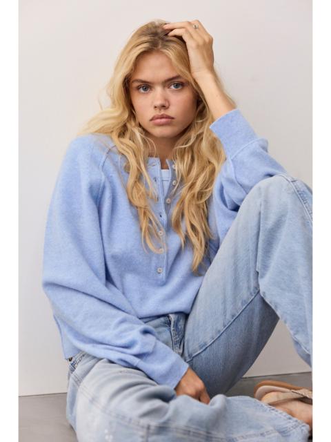 FREE PEOPLE Porta Cashmere Henley Sweater