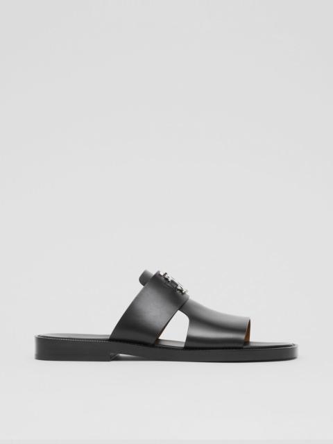 Burberry Monogram Motif Leather Sandals