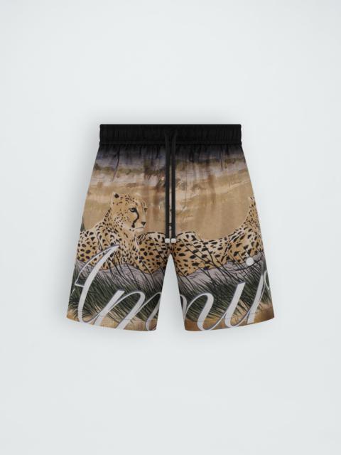 AMIRI CHEETAH PRINT DRAWSTRING SHORT