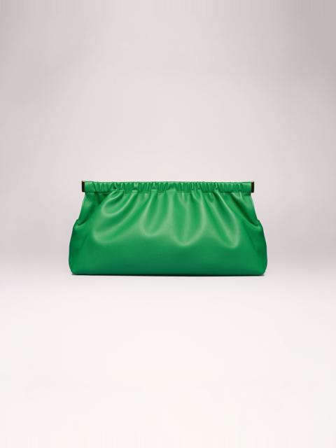Nanushka THE BAR CLUTCH - Vegan leather clutch bag - Green