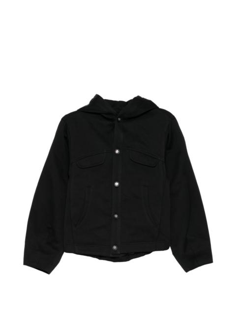ADER error buttoned hooded jacket