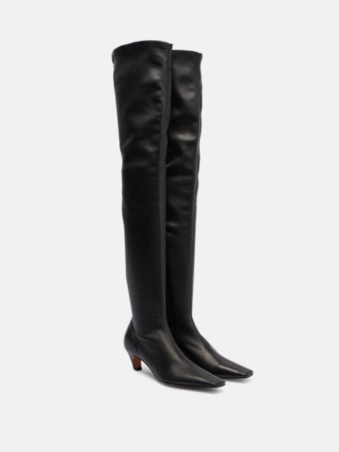 KHAITE Arizona 50 leather over-the-knee boots
