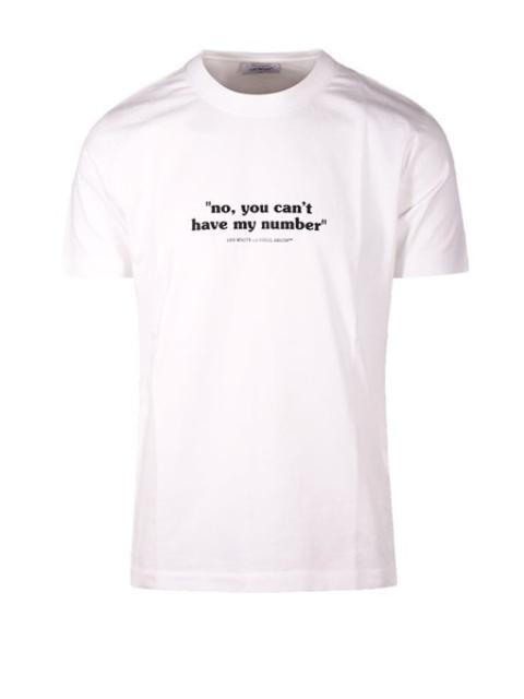 T-shirt Quote Number in cotone