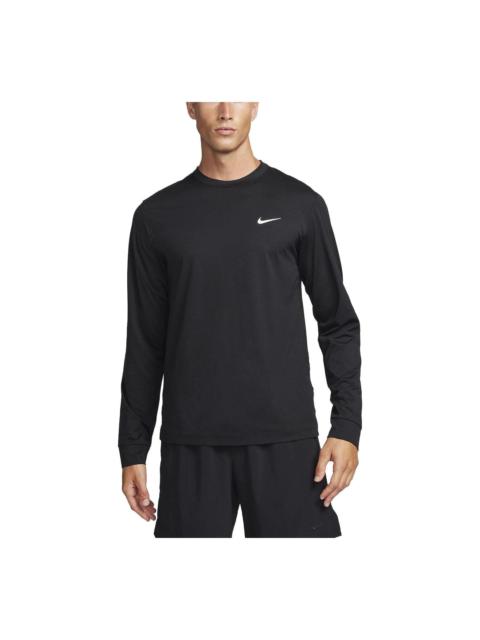 Nike Nike Dri-FIT UV Hyverse Long-Sleeve 피트니스 탑 '블랙' FB8584-010