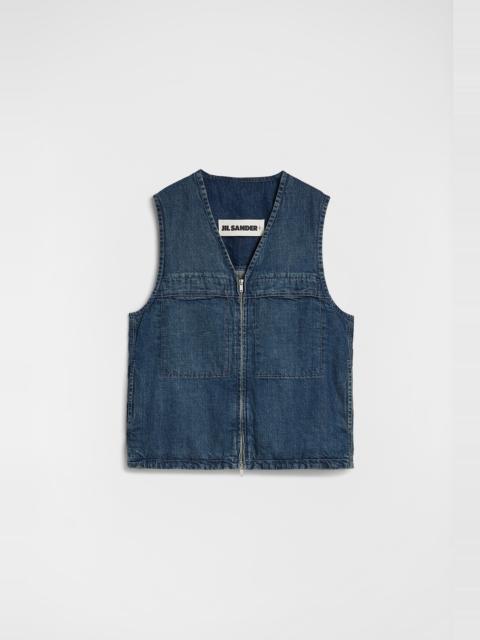 Jil Sander Denim Padded Vest
