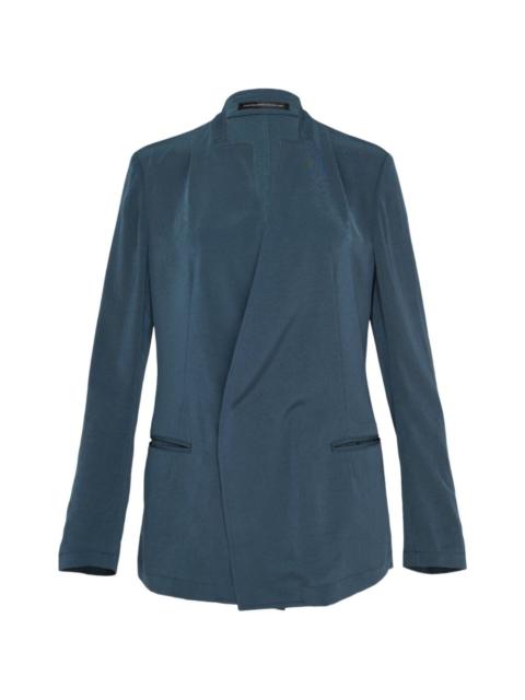 Y's stand-collar wrap blazer