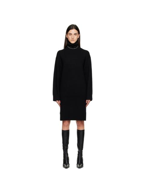 TOTEME Black Broad Turtleneck Minidress
