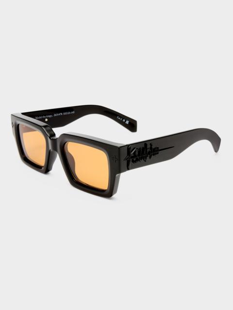 Ksubi THE KINGY BLACK AMBER TINT