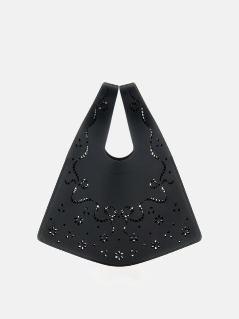 Simone Rocha BORSA SHOPPER MINI IN PELLE TRAFORATA A LASER