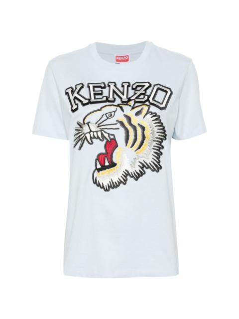 KENZO embroidered-logo cotton T-shirt