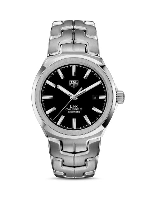 TAG Heuer Link Calibre 5 Automatic Men's Steel Watch, 41mm